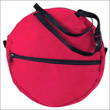 HILASON 600D Poly Kids Rope Bag Red | Durable Round Storage Zipper Pocket