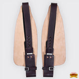 Hilason Hand Tool Leather Saddle Replacement Fender Pair Hobble Strap