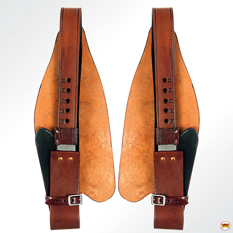 Hilason Leather Saddle Replacement Fender Pair With Hobble Strap Adult