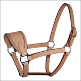 Hilason Western Horse Tack Harness Leather Halter Spoted Ss Hardware Russet