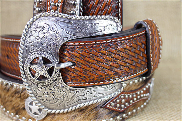 Mexican Cowboy Belt - Light brown / 30