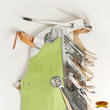 Hilason Western Pro Rodeo Bull Riding Chaps Leather Youth Kid