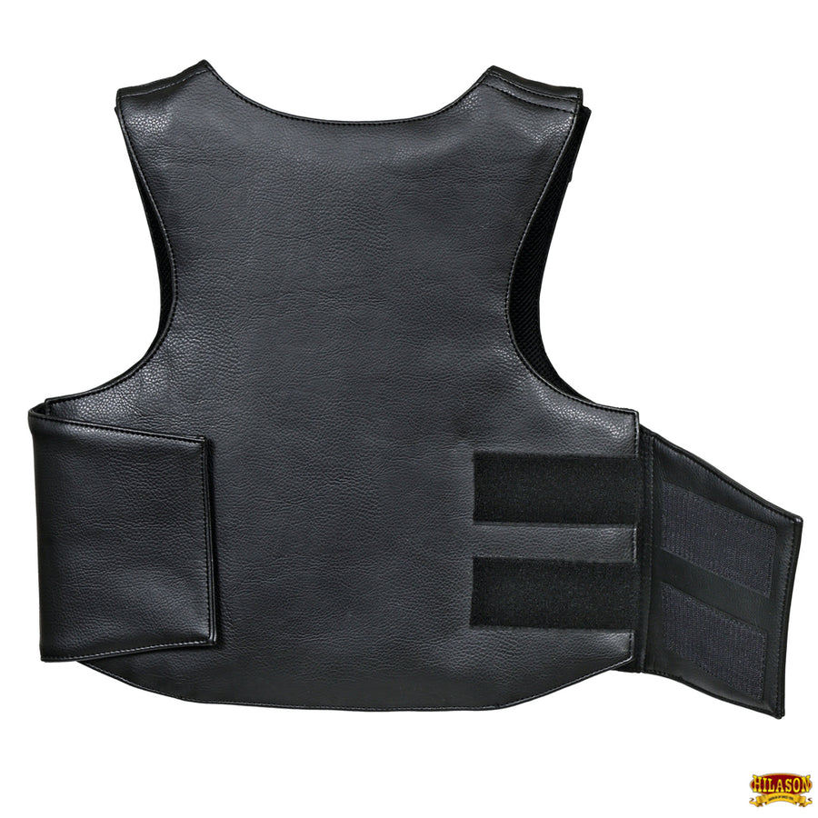 Hilason Kids Junior Youth Bull Riding Pro Rodeo Leather Protective Vest