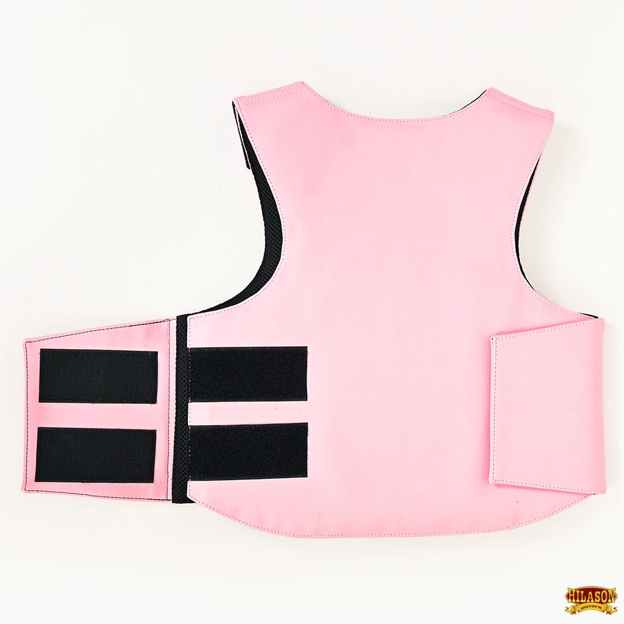 Hilason Kids Junior Youth Bull Riding Pro Rodeo Leather Protective Vest