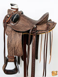 Western Horse Wade Saddle American Leather Ranch Roping Dark Brown
