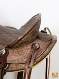 Western Horse Wade Saddle American Leather Ranch Roping Dark Brown