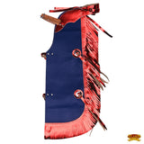 Hilason Junior Youth Bull Riding Pro Rodeo Leather Protective Vest Chaps