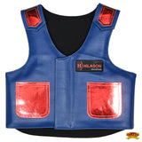 Hilason Junior Youth Bull Riding Pro Rodeo Leather Protective Vest Chaps