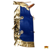 Hilason Junior Youth Bull Riding Pro Rodeo Leather Protective Vest Chaps