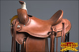 Western Horse Saddle American Leather Ranch Roping Trail Hilason Mahogany