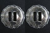 1.25 Inch HILASON Western Screw Back Concho Bright Silver Sadlde Saddle & Tack