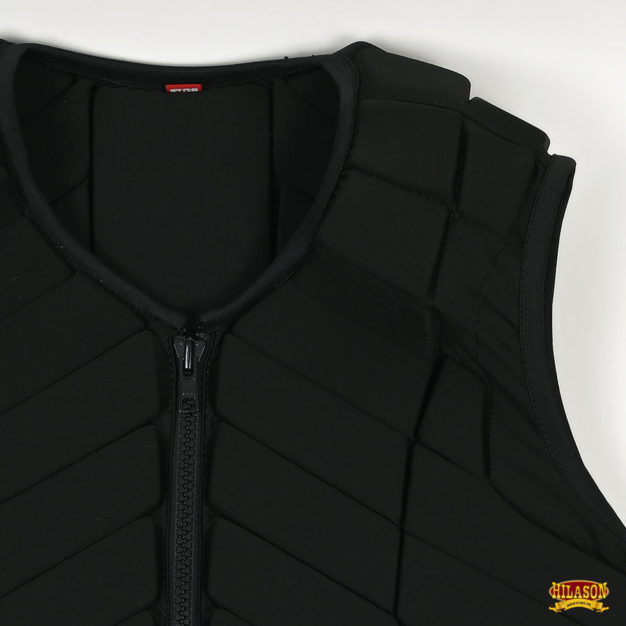 HILASON Equestrian Horse Vest Safety Protective Adult Eventing Black |Horse Riding |Unisex |Rodeo