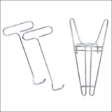 Hilason Western Horse Riding Boot Hooks And Jack Nickel Plated