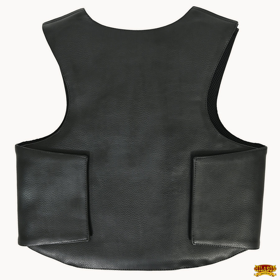 Hilason Kids Junior Youth Bull Riding Pro Rodeo Leather Protective Vest