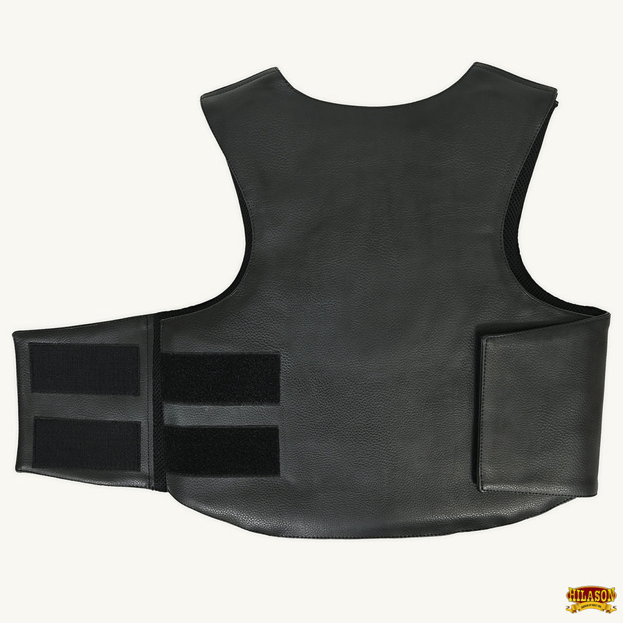 Hilason Kids Junior Youth Bull Riding Pro Rodeo Leather Protective Vest