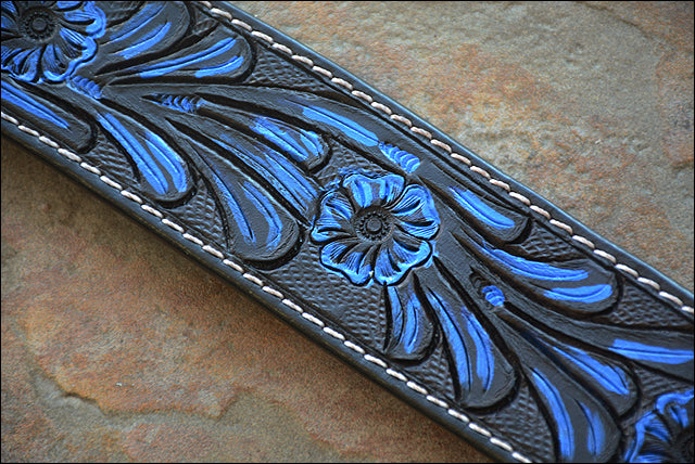 Hilason Western Horse Headstall & Breast Collar American Leather Black Tuquoise