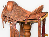 Hilason Classic Series Hand-Made Rodeo Bronc American Leather Saddle