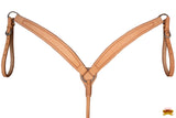 Hilason Western American Leather Horse Breast Collar Tan