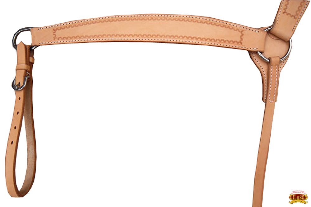 Hilason Western American Leather Horse Breast Collar Tan