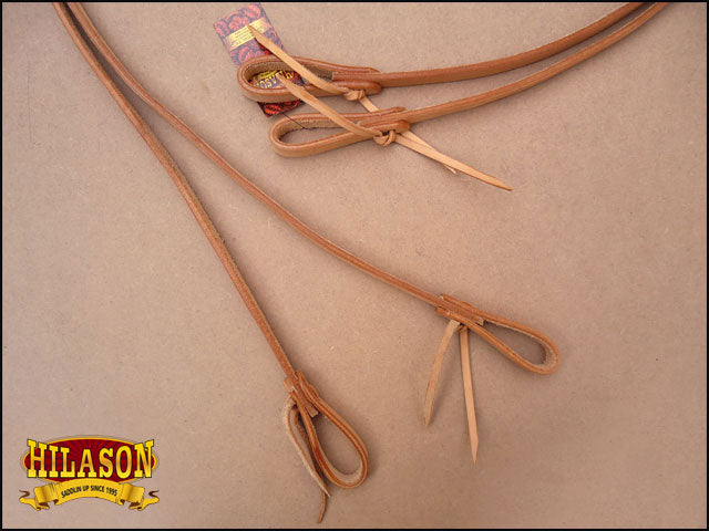 HILASON Western Genuine American Leather Horse Split Reins Tan