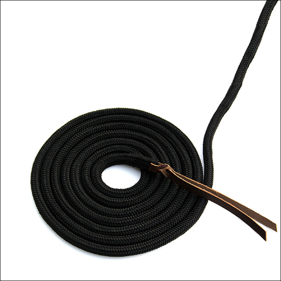 15 Ft. Professional Choice Horse Halter Clinician Knots Rope Black