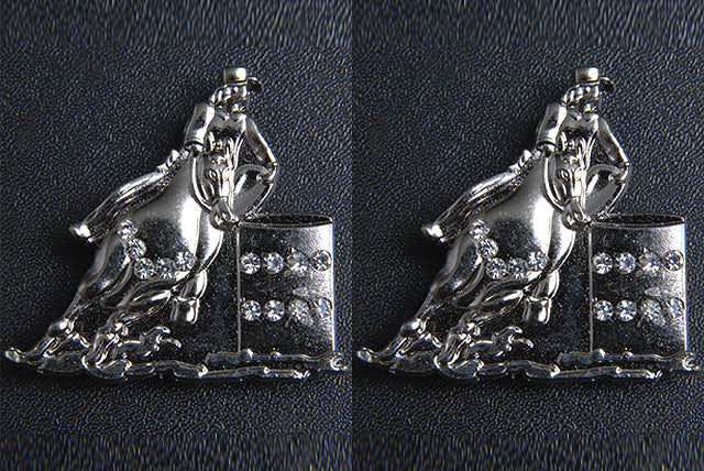 HILASON Screw Back Concho 1.5 In Barrel Racer Nickle Plated Saddle | Western Belt Slotted Conchos