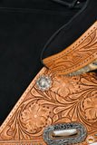 Hilason Western Horse Treeless Trail Barrel American Leather Saddle