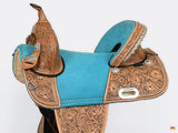 Hilason Western Horse Saddle Treeless Trail Barrel Leather
