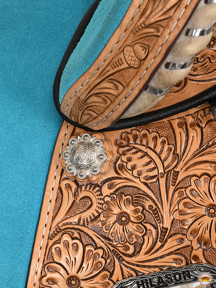 Hilason Western Horse Saddle Treeless Trail Barrel Leather