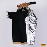 Hilason Handmade Genuine Leather Chaps Adult Handtooled Rodeo Bull Riding