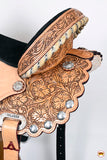 Flex Tree Western Horse Saddle American Leather Trail Barrel By Hilason