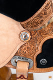Hilason Flex Tree Western Horse Saddle American Leather Trail Barrel