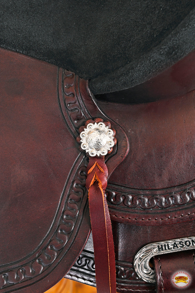 HILASON Western Horse Saddle American Leather Flex Tree Trail & Pleasure Chocolate Brown | for Horses