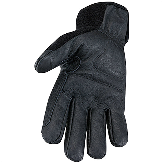 Heritage Trainer Horse Riding Stretchable Goatskin Leather Gloves Black