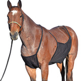 Medium Classic Equine Lightweight Adjustable Horse Flysheet Belly Guard Black