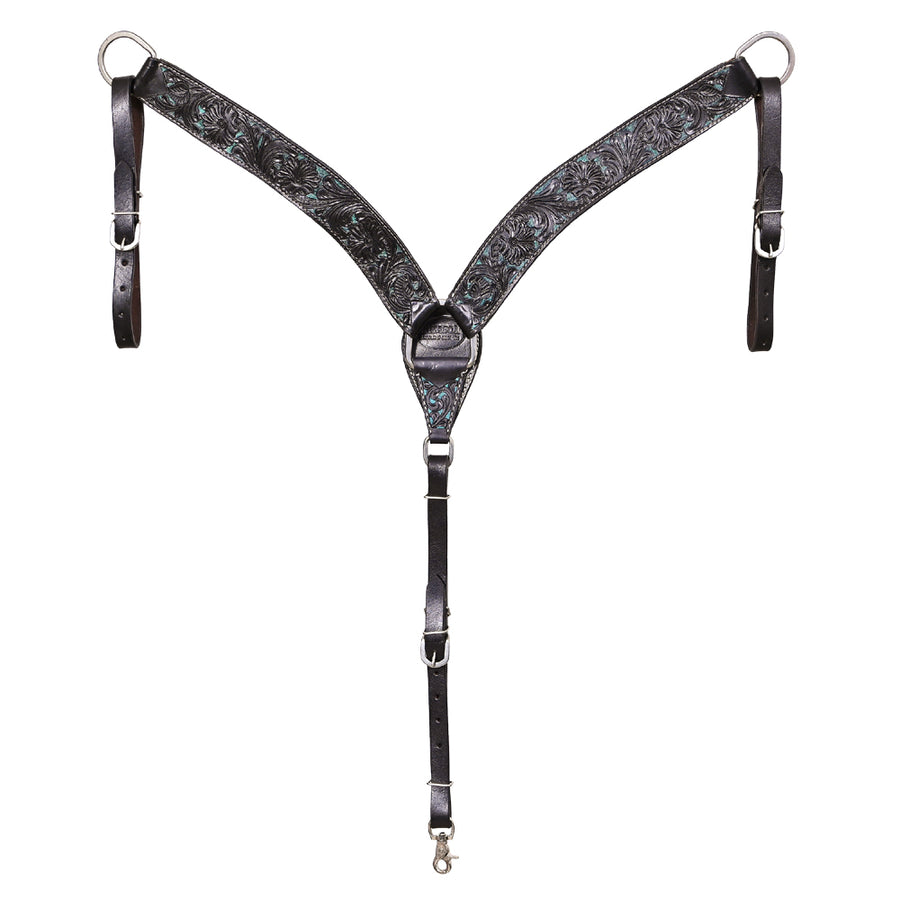 HILASON Western Horse Headstall Breast Collar Set Tack Genuine American Leather | For Horses Headstalls
