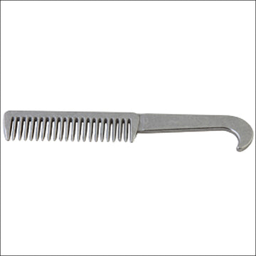 Hilason Western 6-1/2" Aluminum Pulling With Hoof Pick Head Horse Grooming Comb