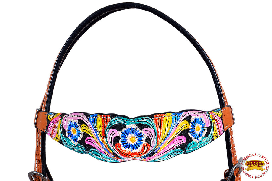 Hilason Western Horse Headstall Bridle American Leather