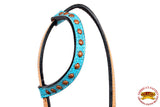 HILASON Western Horse One Ear Headstall Bridle American Leather Crocodile | for Horses Headstalls