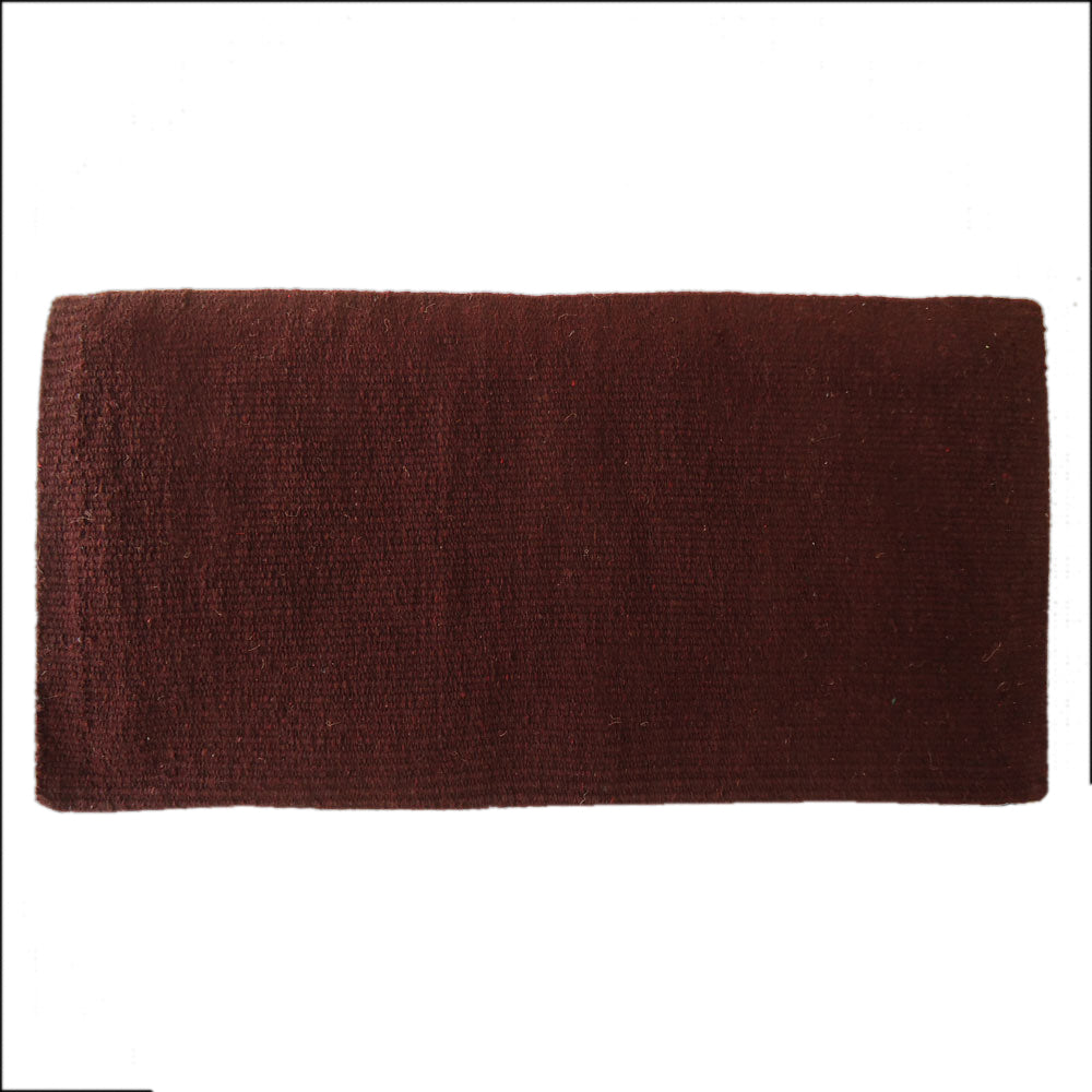 HILASON Western Horse Saddle Blanket Acrylic Wool Without Pad Rodeo Brown