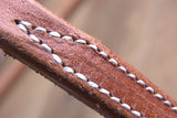 Hilason Hermann Oak Leather Laced Cheeks Horse Knotted Browband Headstall