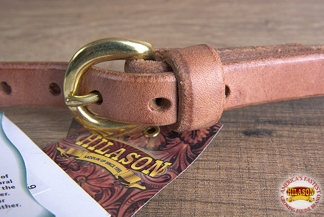 Hilason Hermann Oak Leather Chicago Screw One Ear Horse Headstall