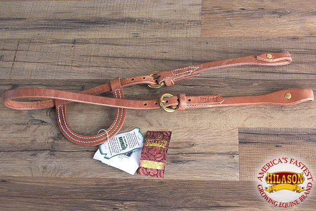 Hilason Hermann Oak Leather Chicago Screw One Ear Horse Headstall