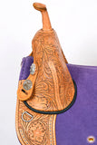 Hilason Western Horse Treeless Trail Barrel American Leather Saddle