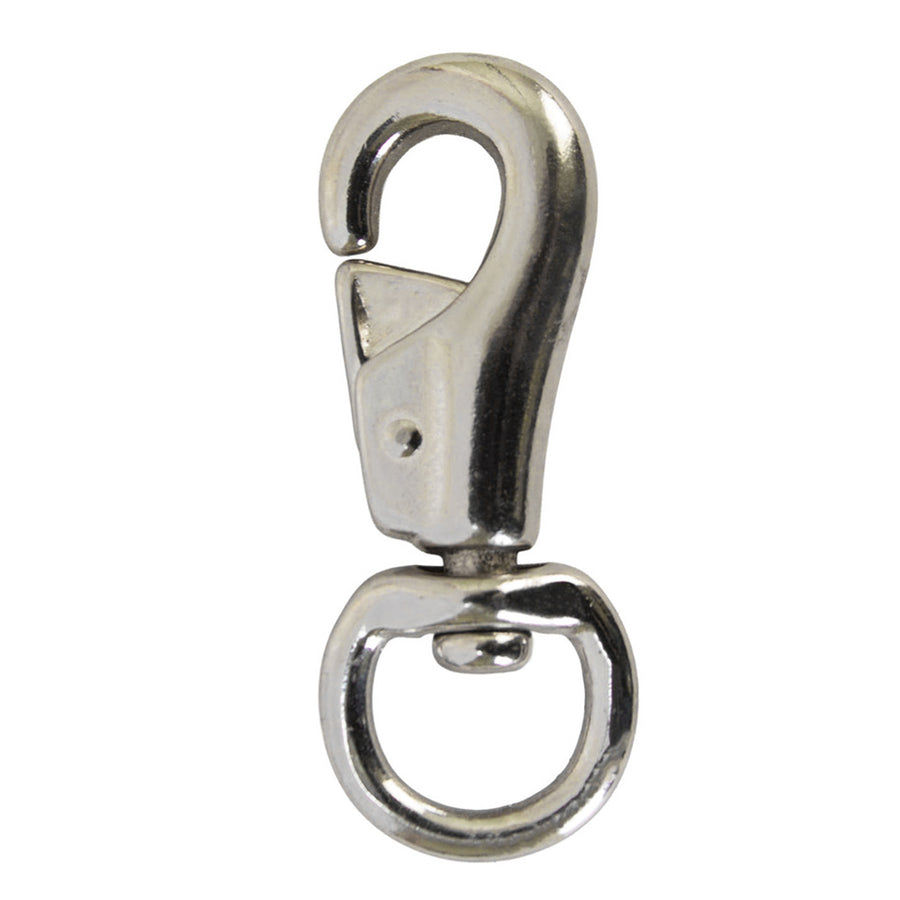 HILASON 2 Pack 7/8 In. X 4 Horse Tack Malleable Iron Nickel Plated Bull Snap - Uhorse