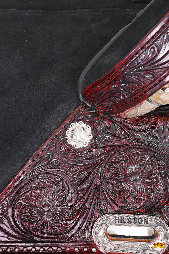 HILASON Western Horse Saddle Treeless Trail Barrel Leather | for Horses