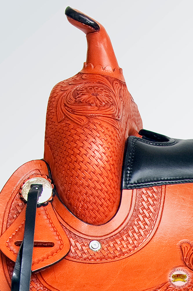 Hilason Gaited Western Trail Pleasure Endurance Horse American Leather Saddle