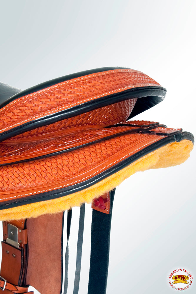Hilason Gaited Western Trail Pleasure Endurance Horse American Leather Saddle