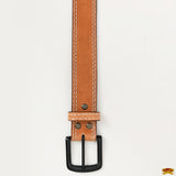 HILASON Western Genuine Leather Belt for Men Women Cowboy Cowgirl Handmade Unisex Full Grain Heavy Duty Tooled Belt for Jeans