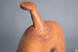 Hilason Western Horse Treeless Trail Saddle Genuine American Leather Tan